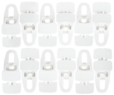 Holdon Midi Clip White 12pcs Pack moltono tvirtinimo segtukai  