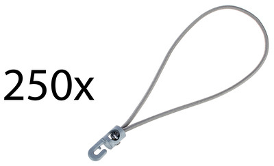 Stairville Spannfix Ø 4mm Grey moltono tvirtinimo elementai (250 vnt.)  