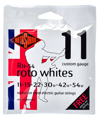 Rotosound Whites 11-54 nikelio elektrinės gitaros stygos