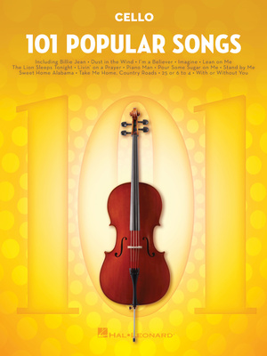 Hal Leonard 101 Popular Songs Cello dainų knyga violončelei