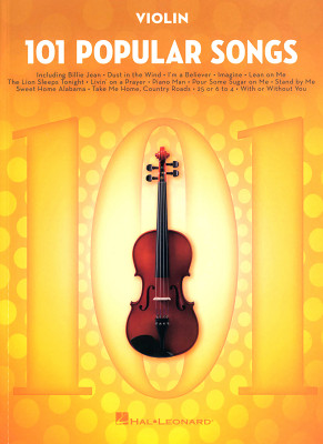 Hal Leonard 101 Popular Songs Violin smuiko natų knyga  