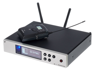 B-Stock, Sennheiser ew 100 G4-CI1 A1-Band, UHF Wireless System mit SK 100 G4 Taschensender und Ci1 Instrumentenkabel, EM 100 G4 9,5"" Empfänger, 42