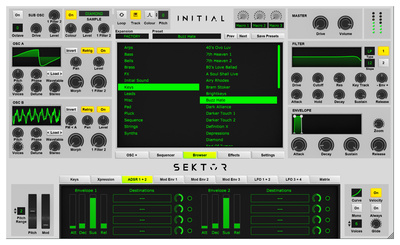 Initial Audio Sektor virtualus instrumentas