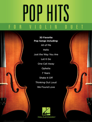 Hal Leonard Pop Hits for Violin Duet smuiko natų knyga