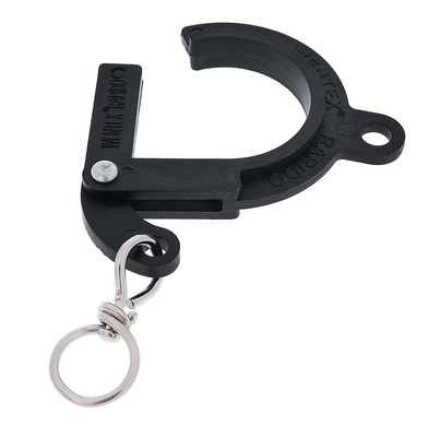 Wentex Rapido Curtainclamp Black moltono spaustukas