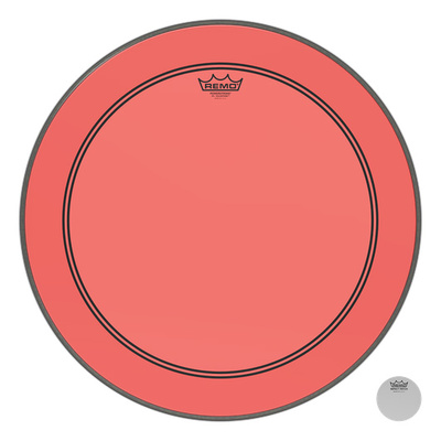 Remo 26" P3 Colortone Batter Red bosinio būgno membrana