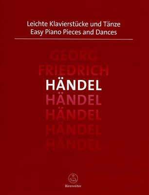 Bärenreiter Händel Leichte Klavierstücke fortepijono kūriniai