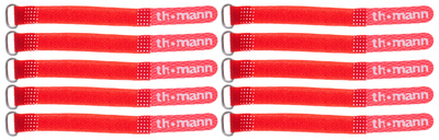 Thomann V1012 Red 10 Pack kabelių laikikliai