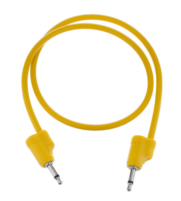 Tiptop Audio Stackcable Yellow 50 cm modulinio sintezatoriaus kabelis