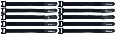 Stairville CS-230 juoda kabelių segtukas 230mm