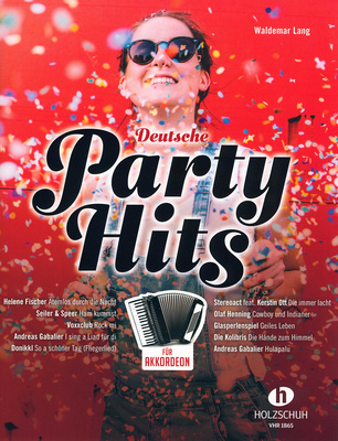 Holzschuh Verlag Deutsche Party-Hits akordeono natų knyga