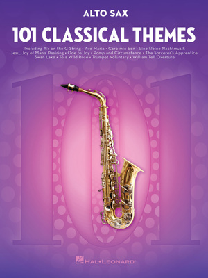 Hal Leonard 101 Classical Themes alta saksofono natų knyga