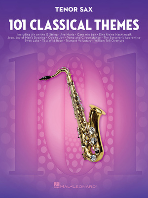 Hal Leonard 101 Classical Themes Tenorsax. saksofono natų knyga