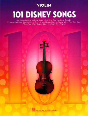 Hal Leonard 101 Disney Songs Violin smuiko natų knyga