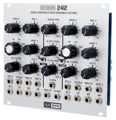 AJH Synth Gemini 2412 Dual SVF silver filtrų modulis
