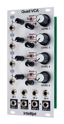 Intellijel Designs Quad VCA VCA modulis