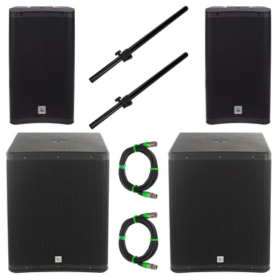 the box pro DSP 110 / 18 Power Bundle aktyvių garsiakalbių rinkinys