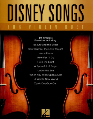 Hal Leonard Disney Songs For Violin Duet smuiko natų knyga