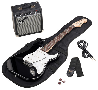 Bild: Fender SQ Strat Pack SSS BLK GB