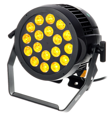 B-Stock, ADJ 18P HEX IP, universeller Outdoor LED Scheinwerfer, breit abstrahlender Wash mit homogener Farbmischung, 63 wählbare internen Farbmacros,