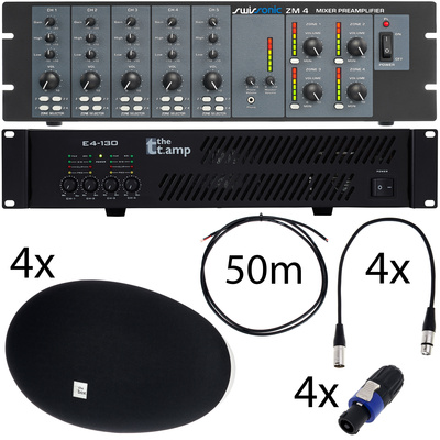 the box 4room Bundle S black įmonių ir restoranų garso sistema