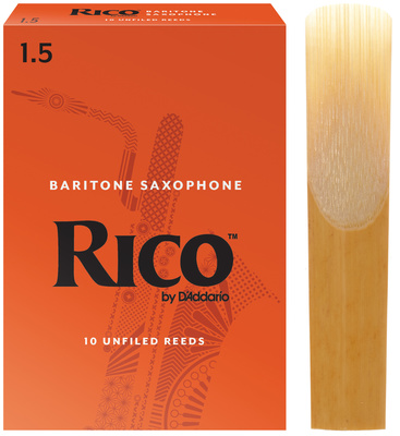 DAddario Woodwinds Rico Baritone Saxophone 1.5 baritono saksofono liežuvėliai