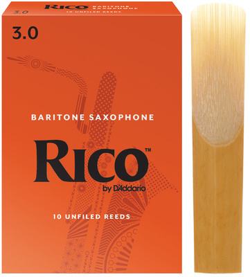 DAddario Woodwinds Rico Baritone Saxophone 3.0 baritono saksofono liežuvėliai