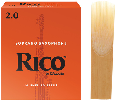 DAddario Woodwinds Rico Soprano Saxophone 2.0 soprano saksofono liežuvėliai