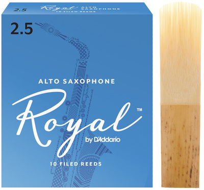 DAddario Woodwinds Royal Alto Saxophone 2.5 alto saksofono liežuvėlis