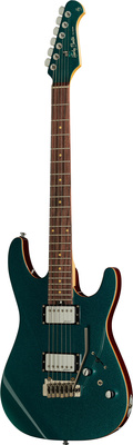 B-Stock, Harley Benton Fusion-II HH EB Ocean Turquoise Pro Serie, ST-Form, E Gitarre, Comfort Body W/Contour Matching Headstock, Korpus: Sapele