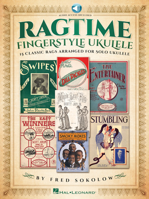 Hal Leonard Ragtime Fingerstyle Ukulele ukulelės natų knyga