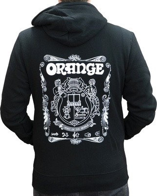 Orange Hoody Logo Black M džemperis  