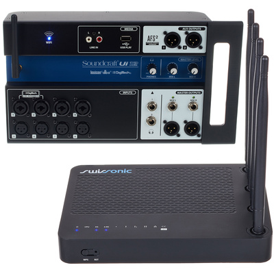 Soundcraft Ui12 Router Bundle skaitmeninis mikšeris
