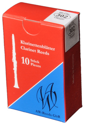 AW Reeds 302 Boehm Clarinet 3.0 Bb klarneto liežuvėliai (prancūziški)