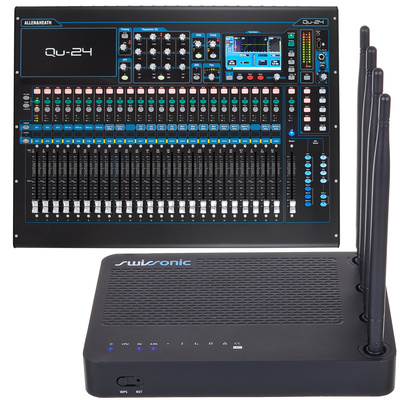 Allen & Heath Qu-24 Chrome Bundle skaitmeninis mikšeris