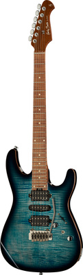 B-Stock, Harley Benton Fusion-II HSH Roasted Blue Pro Serie; ST-shape E-Gitarre; comfort body contour; Korpus: Sapele (Entandrophragma cylindricum);