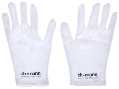 Thomann Cotton Gloves White S/M medvilninės pirštinės  