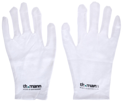 Thomann Cotton Gloves White L medvilninės pirštinės pučiamiesiems instrumentams  