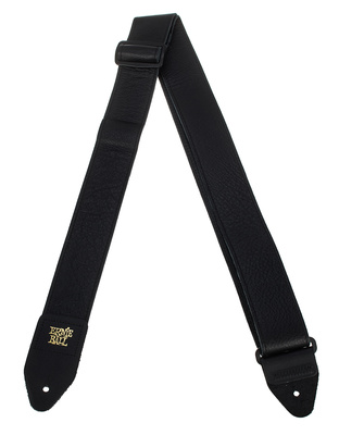 Ernie Ball E-Guitar Strap Leather BK odinis gitaros diržas