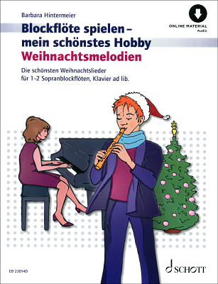 Schott Blockflöte Spielen Weihnacht dainų knyga fleitutėms