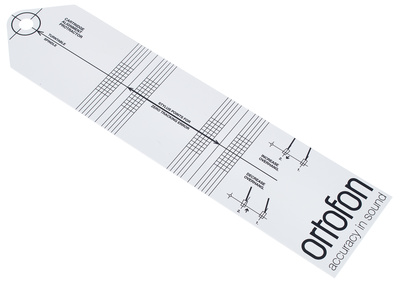 Ortofon Cartridge Alignment Protractor patefono išlygiavimo šablonas