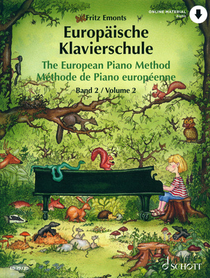 Schott Europäische Klavierschule 2 fortepijono mokomoji literatūra