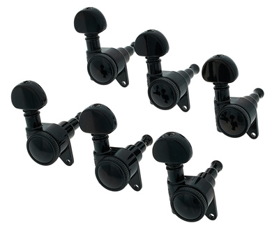 Grover 505BC6 Mini Rotomatic Black gitaros derinimo suktukai  