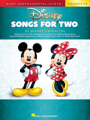 Hal Leonard Disney Songs For Two Trumpet natų knyga trimitui