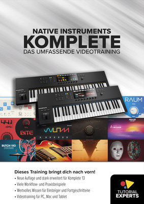 Tutorial Experts NI Komplete-das Videotraining studijos mokomasis vaizdo įrašas