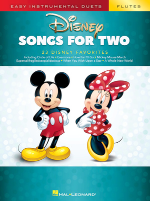 Hal Leonard Disney Songs For Two Flute dainų rinkinys fleitai