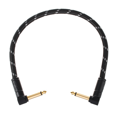 Fender Deluxe Patch Cable Angle 30cm instrumentinis laidas  