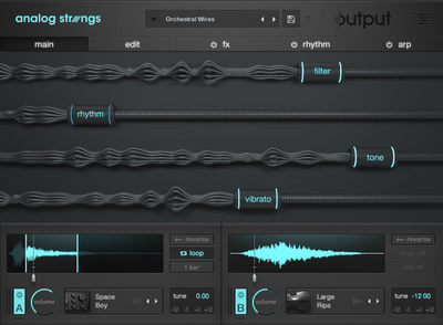 Output Analog Strings EDU mokomoji programinė įranga