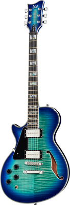 B-Stock, ESP LTD PS 1000 FM VSH LH, Linkshänder Semi-hollow E-Gitarre; Korpus: Mahagoni; Decke: Geflammter Ahorn; Hals: Ahorn; Griffbrett: Makassar