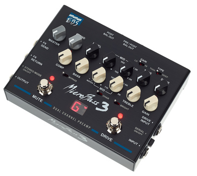 EBS Micro Bass 3 bosinės gitaros priešstiprintuvas